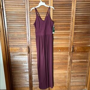Elegant Burgundy Maxi Jumper